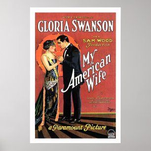 Póster Gloria Swanson meu cartaz cinematográfico