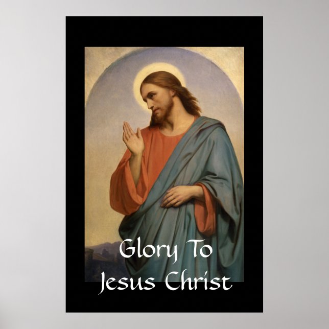 PÓSTER GLORY TO JESUS CRISTO (Frente)