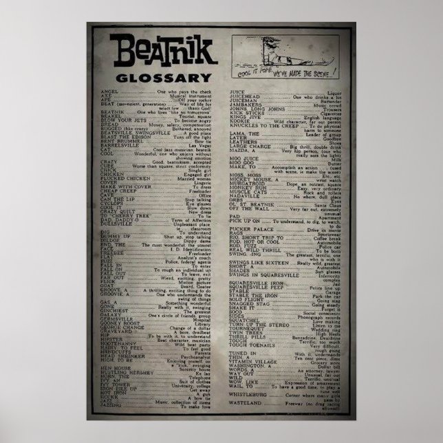 Póster Glossário Beatnik (poster) (Frente)