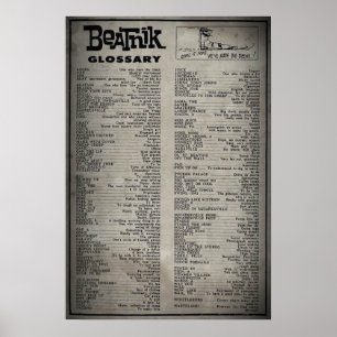Póster Glossário do Beatnik (poster)