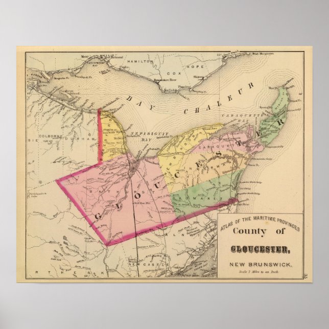 Poster Gloucester Co, NB (Frente)