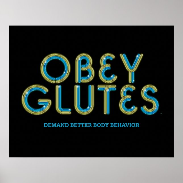 Póster Glutes Obey TOP (Frente)