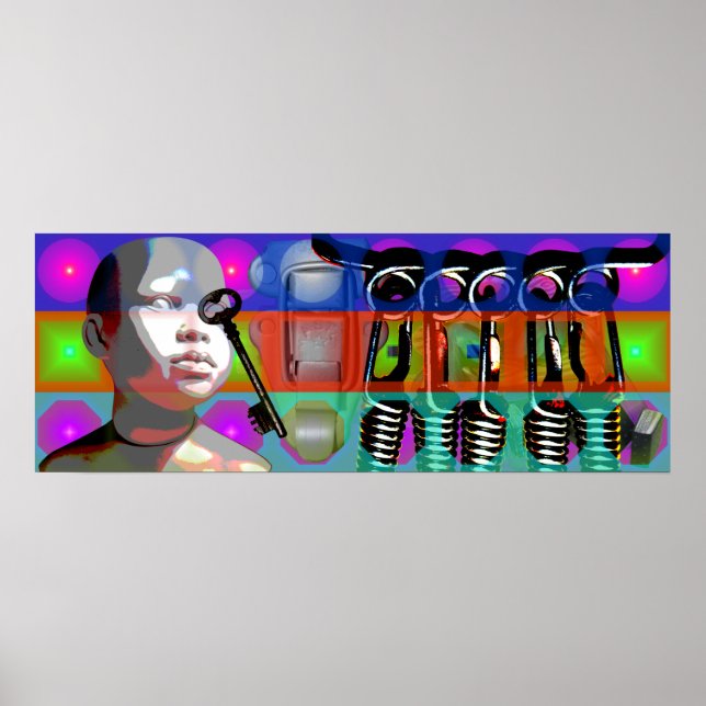 Póster GMT 24 Heures Project Doll Pop Psychedelic Frame P (Frente)