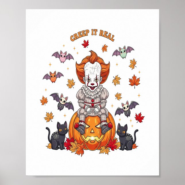 Poster Gnome Cute Pumpkin Halloween (Frente)