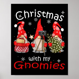 Poster Gnome dá presentes Engraçados Camisas de Natal da 