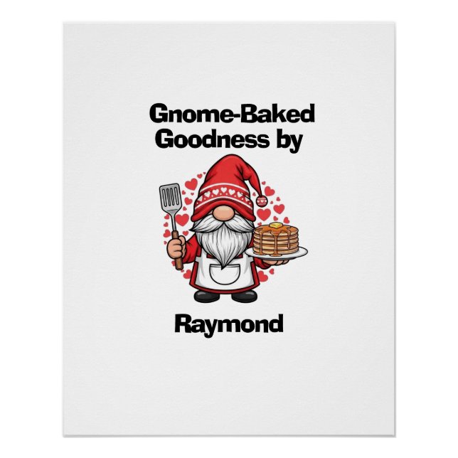 Póster Gnome no design de casa (Frente)