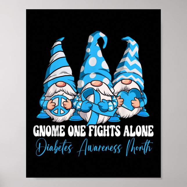 Poster Gnome One combate sozinho a consciência do diabete (Frente)