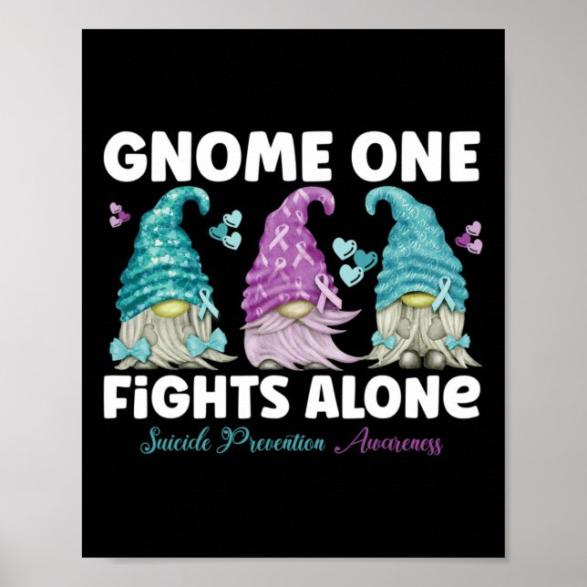 Poster Gnome One combate sozinho os anões de prevenção do (Frente)