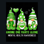 Poster Gnome One luta sozinho contra a consciência mental<br><div class="desc">O Gnome One Luta Sozinho Pela Saúde Mental Sensibilizar O Presente Verde Da Fita. Presente perfeito para seu pai, mãe, pai, homens, mulheres, amigos e familiares no Dia de Ação de Graças, Dia de Natal, Dia de as mães, Dia de os pais, 4 de julho de 1776 Dia Independente, Dia...</div>