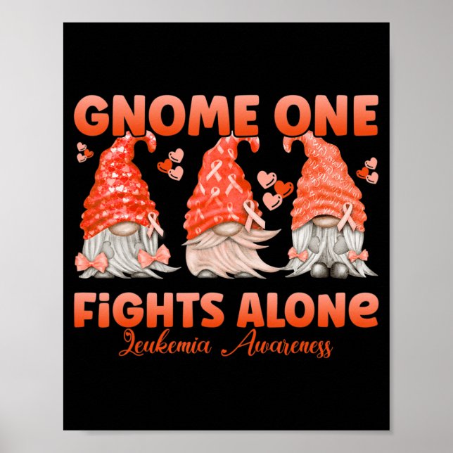 Poster Gnome One luta sozinho contra a leucose laranja (Frente)