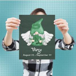 Poster Gnome Virgo - Sinal de Astrologia Angel 8" x Poste
