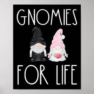 Poster Gnomias Para A Vida Engraçado Casamento Gnomo Noiv