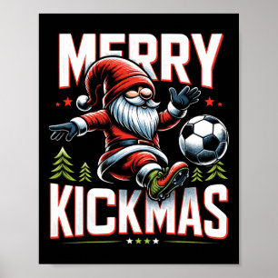 Poster Gnomo de Futebol Feliz Natalzinho 
