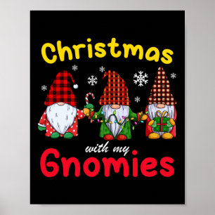 Poster Gnomo Family Christmas For Women Men Gnomo Lover