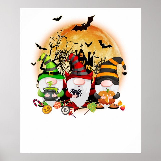 Poster gnomo halloween (Frente)