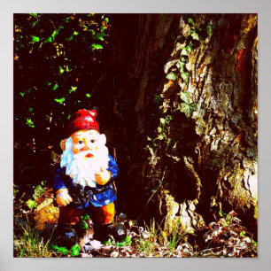 Póster Gnomo tampado vermelho