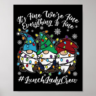 Poster Gnomos Bonitos Tudo Está Bem No Almoço De Natal