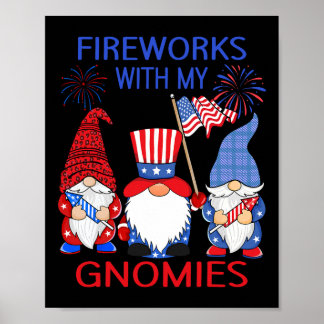 Poster Gnomos Leopardo do Dia 4 de Julho Fogo Americano E