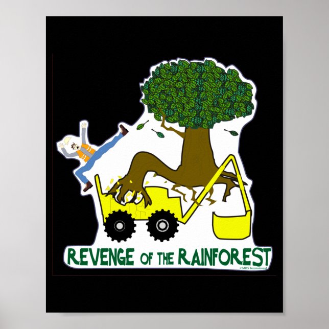 Poster Go Green Reduce Reuse Recycle Rain Forest T Shirt  (Frente)