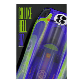 Póster Go like Hell 917 Hippie