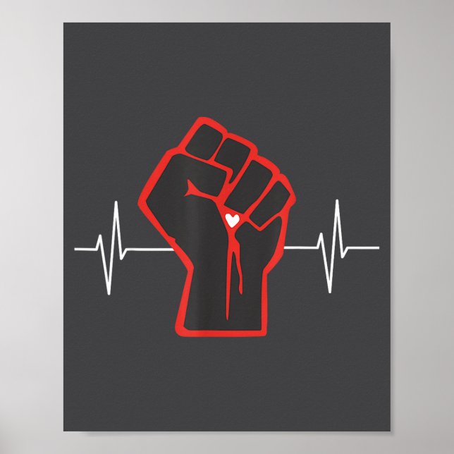 Poster Go Red Heart Disease Awareness Month  (Frente)