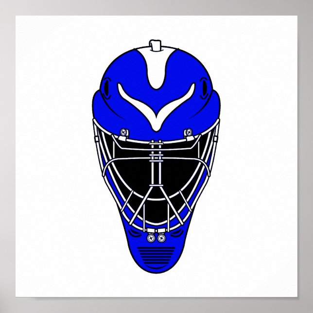 Póster Goalie Helmet Blue (Frente)