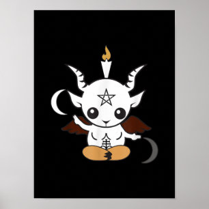 Poster Goat Baphomet Halloween Gift