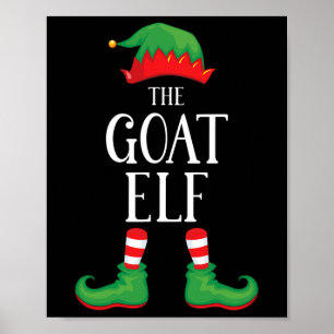 Poster Goat Elf Matching Group Xmas Funny Family Christma