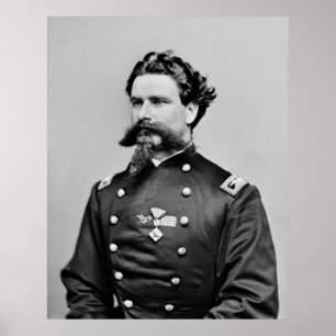 Póster Goatee impressionante da guerra civil, 1860s