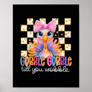 Poster Gobble Até Você Cambalear Ação De Graças Peru Home