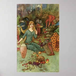 Poster Goblin Market by warwick goble