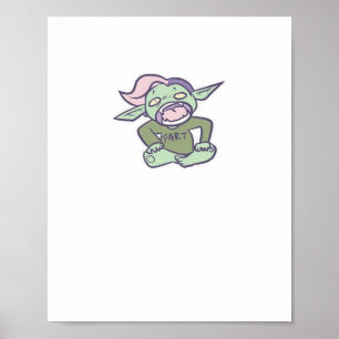 Poster Goblincore Fart Goblin Clássico