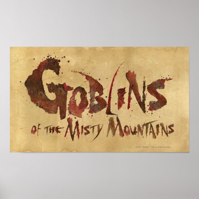 Poster Goblins das Misty Mountain (Frente)