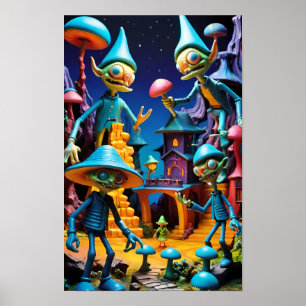 Poster Goblins de Groll-Town - Ken Gage Fantasy Art