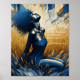 Poster God Is Writing Your Story Wall Art | Jeremiah 29:1