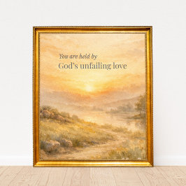 Poster God’s Unfailing Love Christian Encouragement
