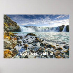 Poster Godafoss Waterfall, Islândia