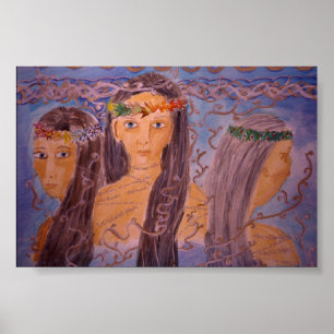 Póster Goddes triplo