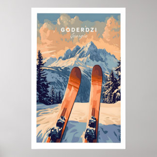 Poster Goderdzi Ski Print 1