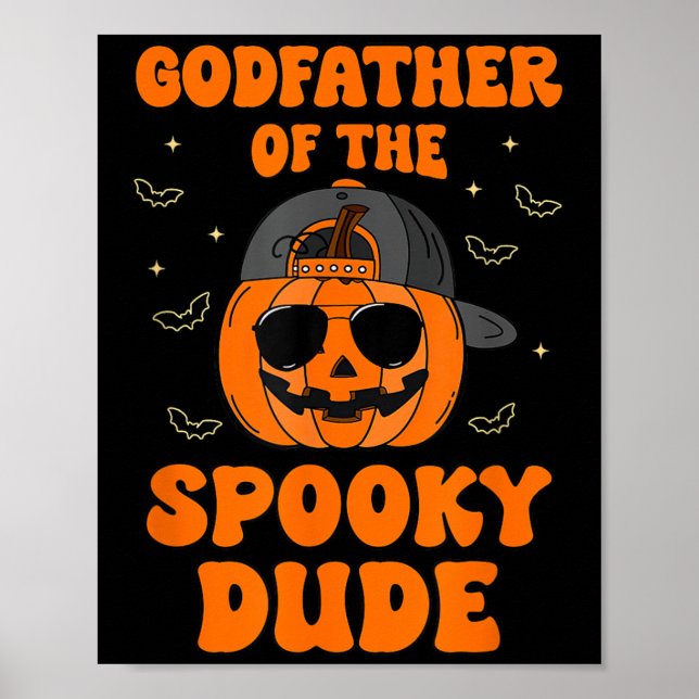 Poster Godfather Of The Soky Dude Halloween Pumpkin Bday  (Frente)