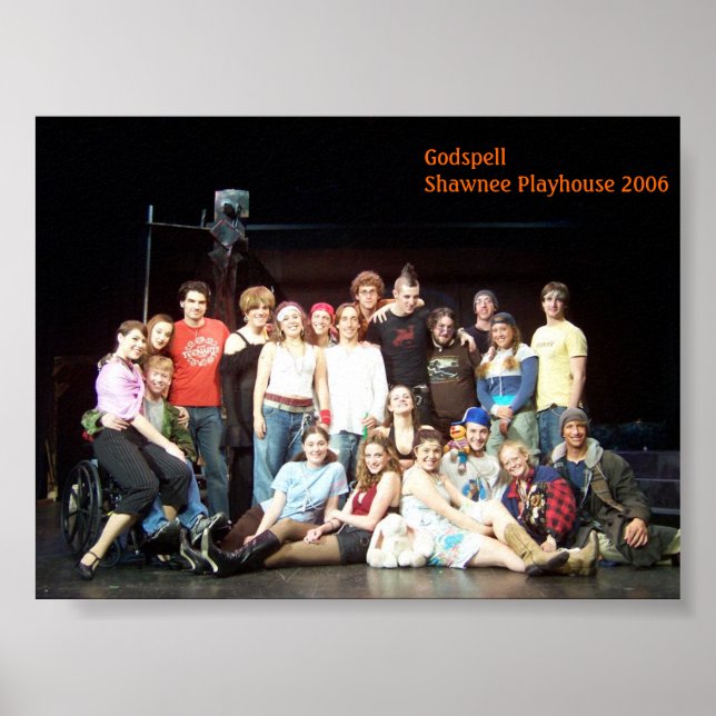 Póster Godfel Shawnee Playshouse 2006 Cast (Frente)