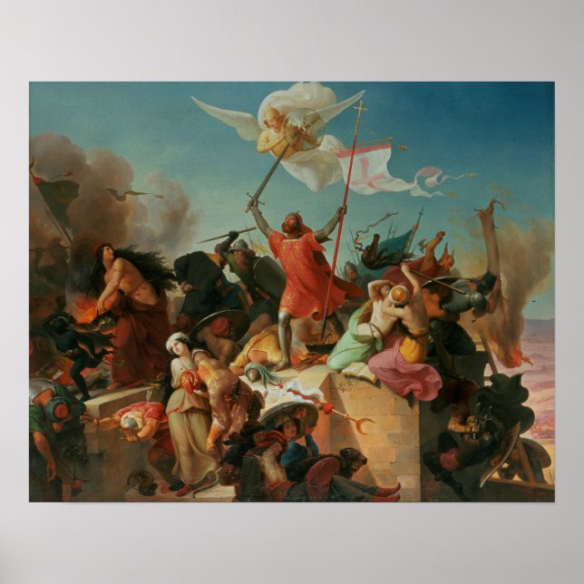 Póster Godfrey de Bouillon, cruzador francês (Frente)