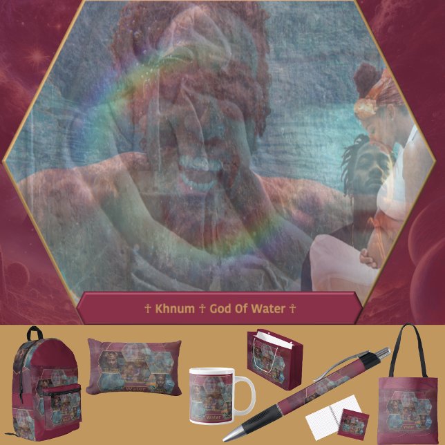 Póster Gods and Goddess Of Water (Get the full “Gods + Goddesses Of Water” collection at: https://bit.ly/SmartArtZazzle. )