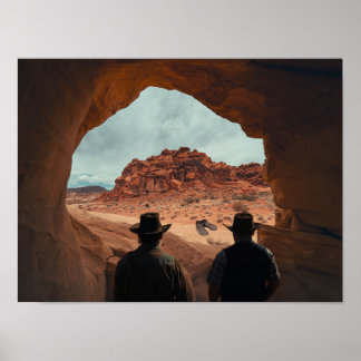 Poster Gods Boots found in desert.