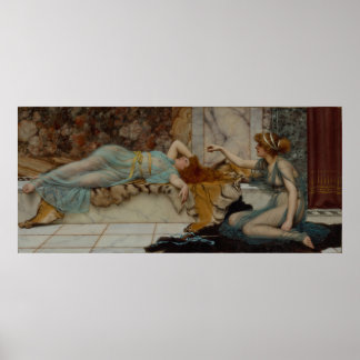Poster Godward - Mishead and Repose (1895)