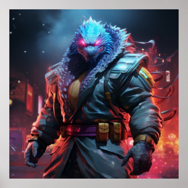 Poster Godzilla como Seleção de Caráter de Combatente de  (Frente)