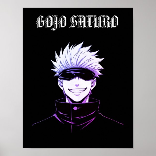 Poster Gojo Saturo Anime  (Frente)
