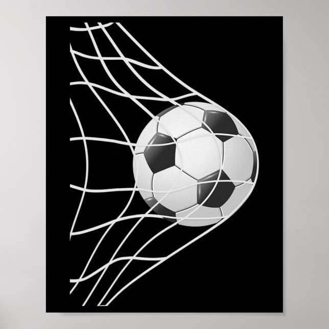 Poster Gol de Vitória Futebol Byll Dentro da Rede, Futebo (Frente)
