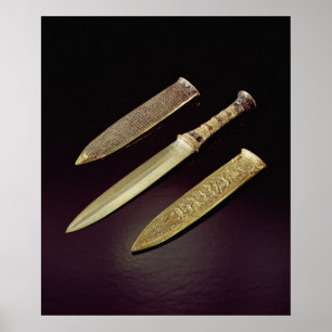 Póster Gold dagger and sheath