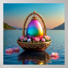 Poster Gold easter egg